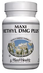 Maxi Health Kosher Maxi Methyl DMG Plus (with Methylcobalamin [B12] & Taurine) 60 Maxicaps